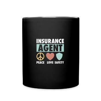 Versicherungsagent Gutachter Versicherungsmakler - Tasse einfarbig - Schwarz - Vorne
