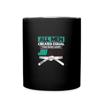 All Men Created Equal Then Som | BrazilianJiuJitsu - Full Colour Mug - black - Front