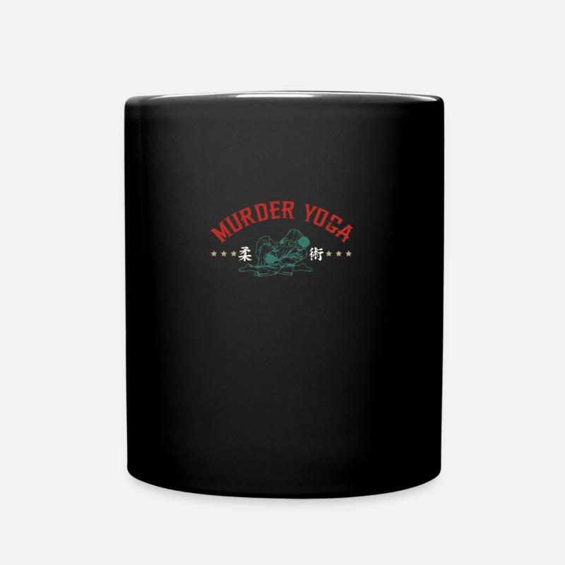Murder Yoga | BrazilianJiuJitsu - Full Colour Mug - black