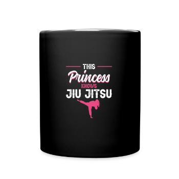 This Princess Knows Jiu Jitsu | BrazilianJiuJitsu - Tasse einfarbig - Schwarz - Vorne