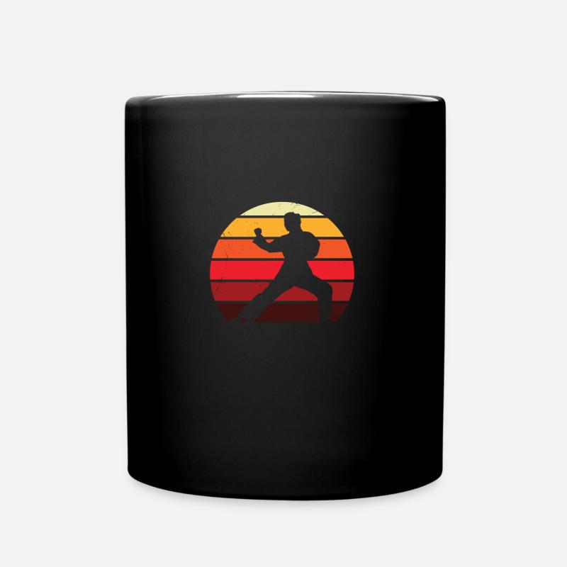 Retro Karate | Karate - Tasse einfarbig - Schwarz