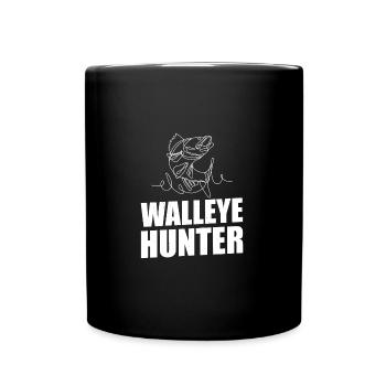 Zander Pike Fishing Anglers - Full Colour Mug - black - Front