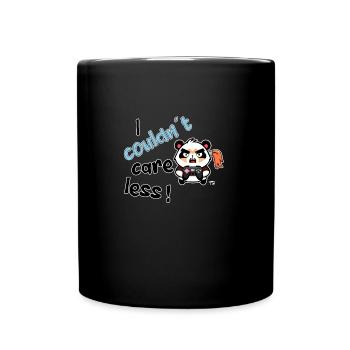 I couldn't care less. grim funny gamer - Full Colour Mug - black - Front