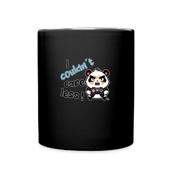 I couldn't care less. grim funny gamer - Full Colour Mug - black - Front