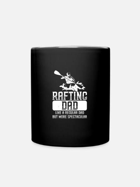 Fluss Rafting - Tasse einfarbig - Schwarz
