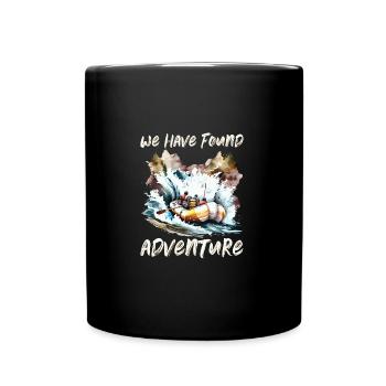 River Rafting - Full Colour Mug - black - Front