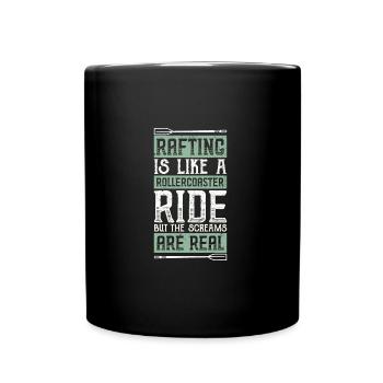 River Rafting - Full Colour Mug - black - Front