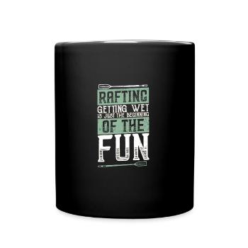 River Rafting - Full Colour Mug - black - Front