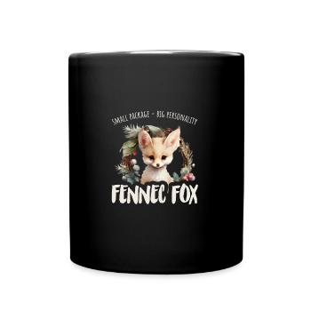 Sweet Desert Fox Gift For Girls Kids - Full Colour Mug - black - Front