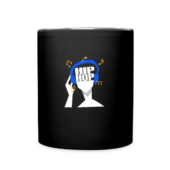 Mes écouteurs ne jouent que du hip hop - Mug uni - noir - Devant