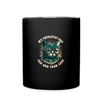 Funny Cat Lovers Gift For Cats Mom - Full Colour Mug - black - Front