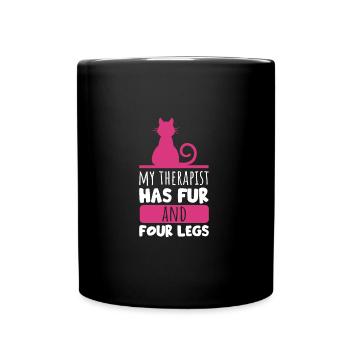 Funny Cat Lovers Gift For Cats Mom - Full Colour Mug - black - Front