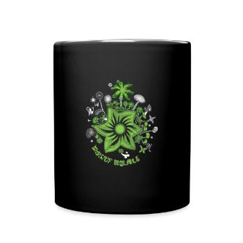 Nachhaltige Vision - Tasse einfarbig - Schwarz - Vorne