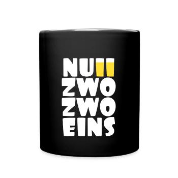 null zwo zwo eins 0221 Köln Outfit Kölle Cologne - Tasse einfarbig - Schwarz - Vorne