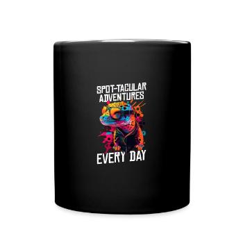 Leopard Gecko Lizard Lover - Full Colour Mug - black - Front