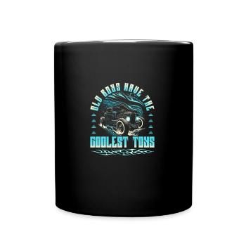 Hot Rod Grandpa, Old Boys Coolest Toys, Muscle Car - Mug uni - noir - Devant