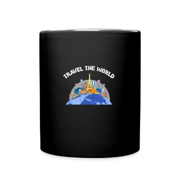 Parcourez le monde - Mug uni - noir - Devant