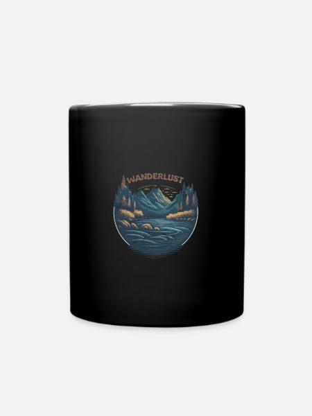Wanderlust Hiking Lovers Hiking - Mug uni - noir