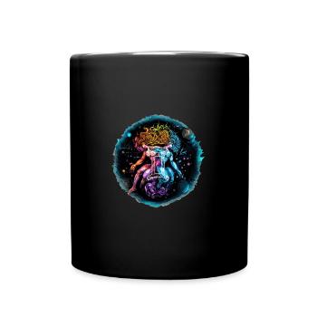 Sternzeichen Zwillinge - Tasse einfarbig - Schwarz - Vorne
