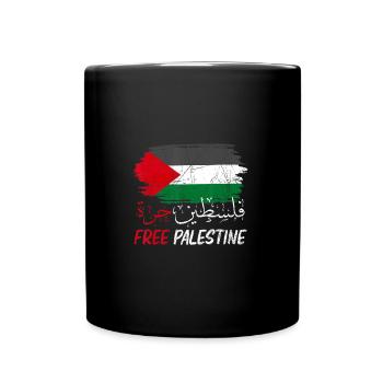 Free Palestine - Full Colour Mug - black - Front