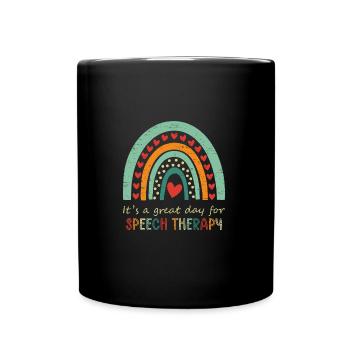 C’est un grand jour pour l’orthophonie - Mug uni - noir - Devant