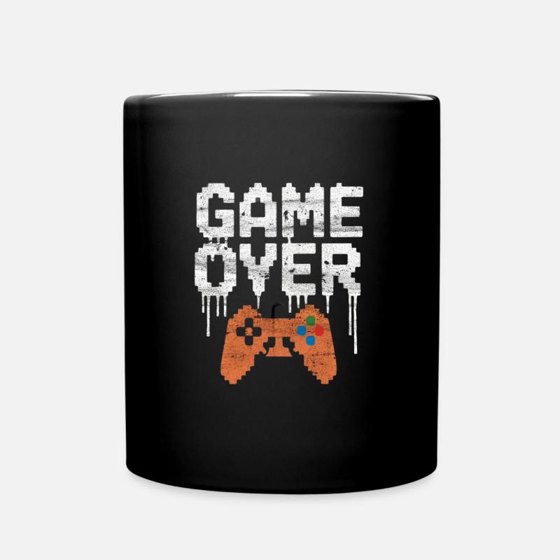 Bachelor Party: Game-Over Design - Full Colour Mug - black
