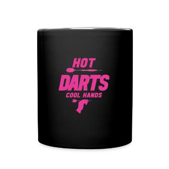 HOT DARTS COOL HANDS - Tasse einfarbig - Schwarz - Vorne