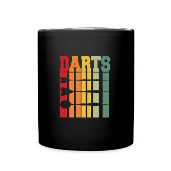 COOL DESIGN FOR DART PLAYERS - Full Colour Mug - black - Front