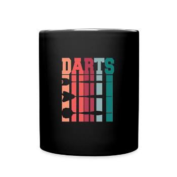 COOL DESIGN FOR DART PLAYERS - Full Colour Mug - black - Front