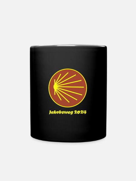 Chemin de Saint-Jacques 2024 Coquille de pèlerin Brun - Mug uni - noir