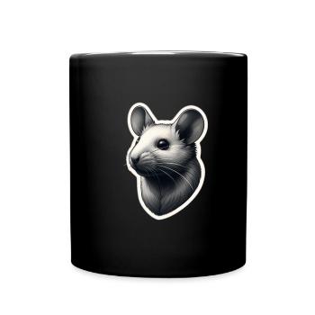 Mouse - Tasse einfarbig - Schwarz - Vorne