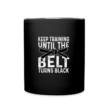 Continuez à vous entraîner au karaté - Mug uni - noir - Devant