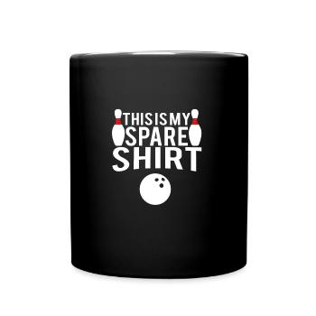 Citation de bowling drôle - c’est ma chemise de rechange - Mug uni - noir - Devant