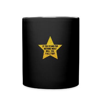 Hamilton Gold Star si vous défendez - Mug uni - noir - Devant