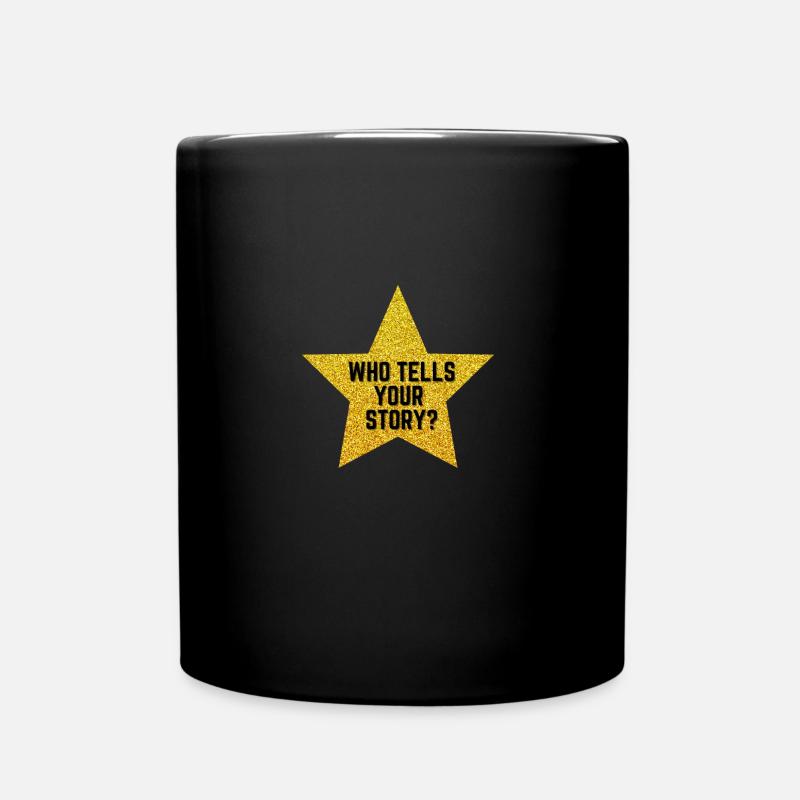 Hamilton Gold Star qui raconte votre histoire - Mug uni - noir