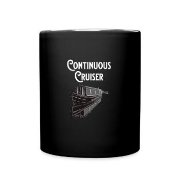 Bateau étroit vintage Canal Barge Boat Life - Mug uni - noir - Devant