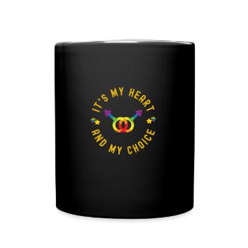 Cute Gay Pride Month Celebration Party - Full Colour Mug - black - Front