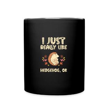 J’aime vraiment Hedgehog Ok - Mug uni - noir - Devant