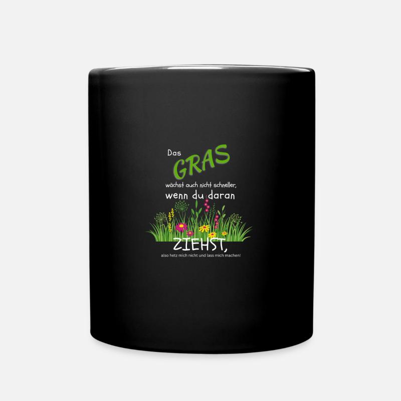 Hetz mich nicht - Tasse einfarbig - Schwarz