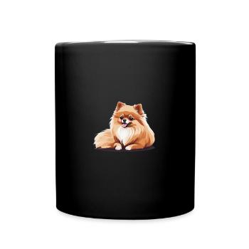 Pomeranian Pomeranian Dog Cute Gift - Full Colour Mug - black - Front