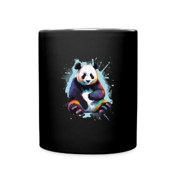 Panda - Full Colour Mug - black - Front