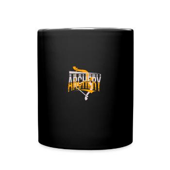 Tir à l’arc Calme, force et endurance - Mug uni - noir - Devant