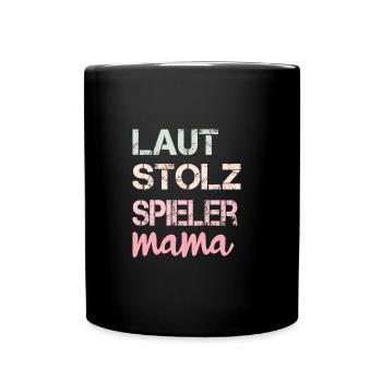 Maman de joueur - Mug uni - noir - Devant