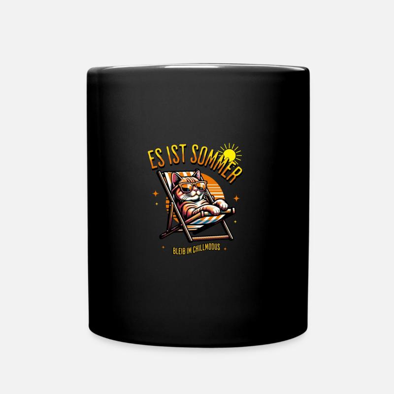 Sommer Vibes - Tasse einfarbig - Schwarz