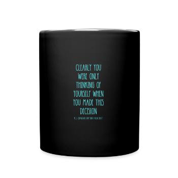 Abschied Geschenk für den Kollegen / Kollegen, der geht - Tasse einfarbig - Schwarz - Vorne