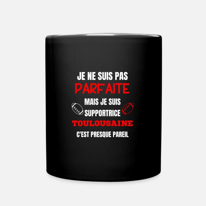 Supportrice Toulousaine Parfaite - Mug uni - noir