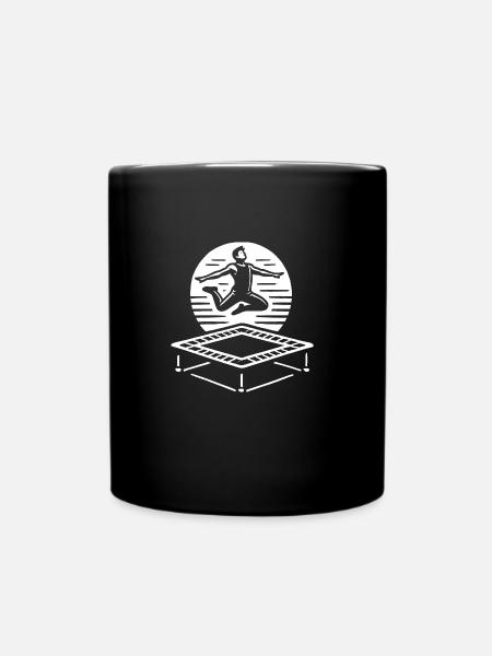 Trampolinspringen - Tasse einfarbig - Schwarz