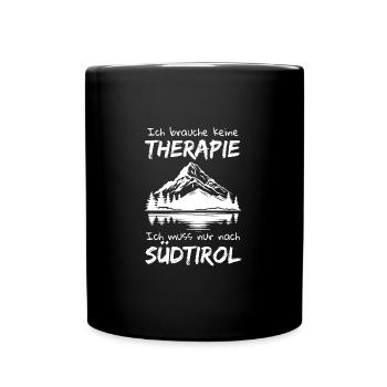 Südtirol Bozen Italien Urlaub Winter Ski Idee - Tasse einfarbig - Schwarz - Vorne