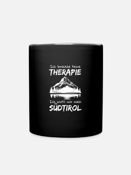Südtirol Bozen Italien Urlaub Winter Ski Idee - Tasse einfarbig - Schwarz