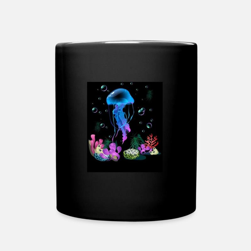 blaue yelli - Tasse einfarbig - Schwarz
